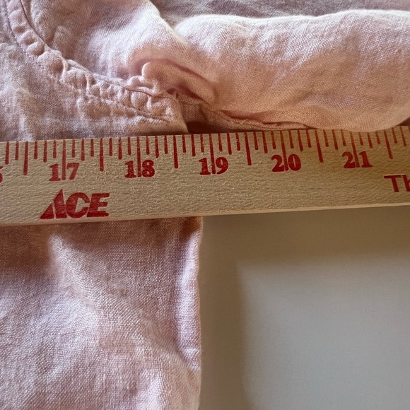 Calypso St. Barth light pink linen button-up lightweight shirt S beach old money - Picture 7 of 9